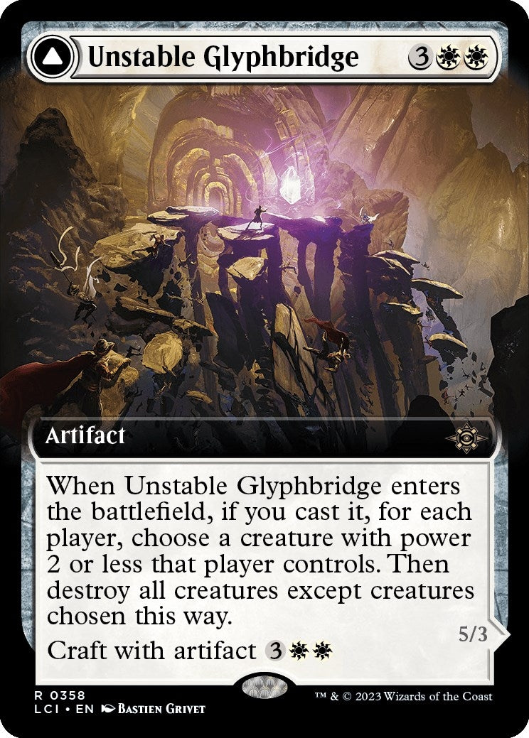 Image for Unstable Glyphbridge (Extended Art) (358) (The Lost Caverns of Ixalan) - Magic: The Gathering