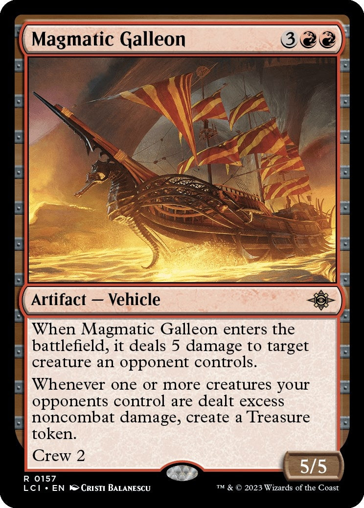 Image for Magmatic Galleon (157) (The Lost Caverns of Ixalan) - Magic: The Gathering