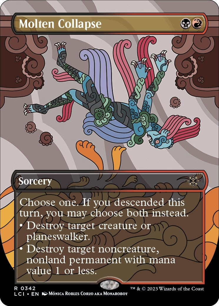 Image for Molten Collapse (Borderless) (342) (The Lost Caverns of Ixalan) - Magic: The Gathering