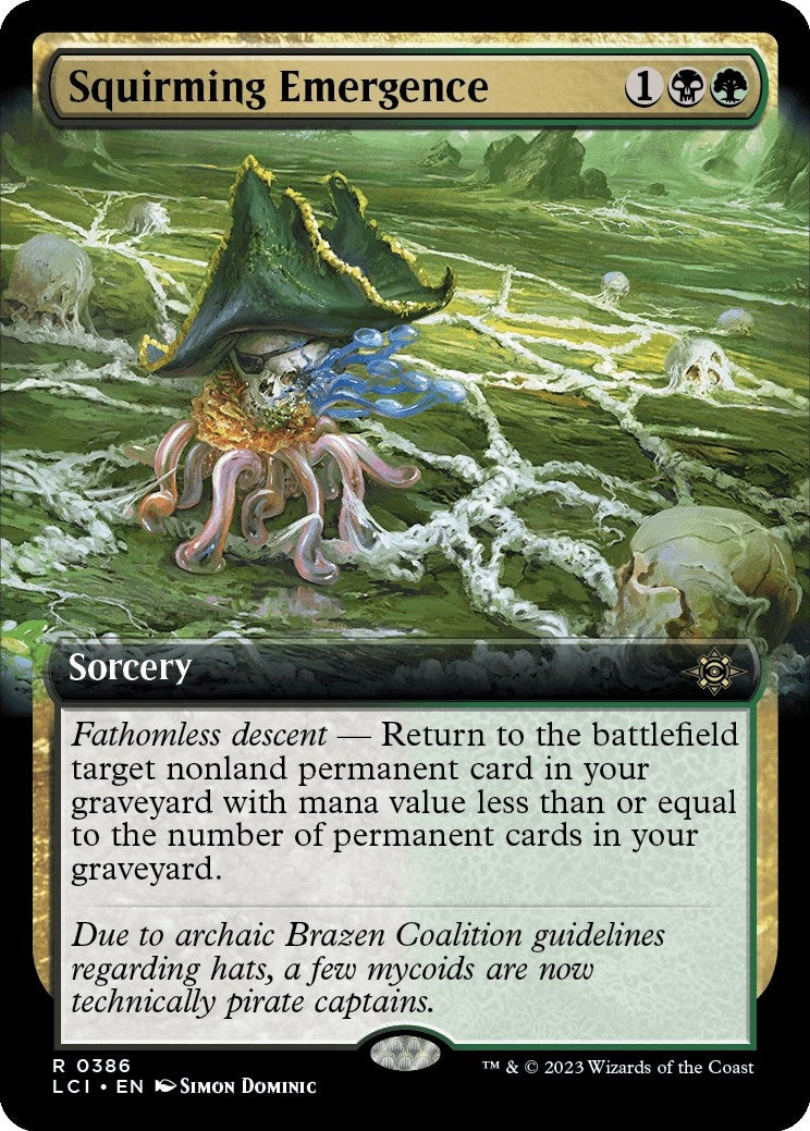 Image for Squirming Emergence (Extended Art) (386) (The Lost Caverns of Ixalan) - Magic: The Gathering