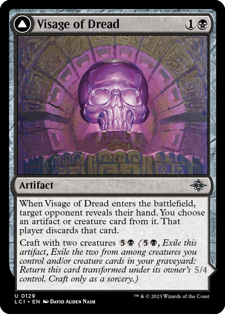 Image for Visage of Dread (129) (The Lost Caverns of Ixalan) - Magic: The Gathering