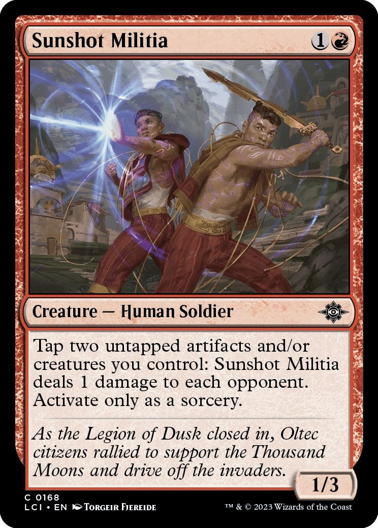 Image for Sunshot Militia (168) (The Lost Caverns of Ixalan) - Magic: The Gathering