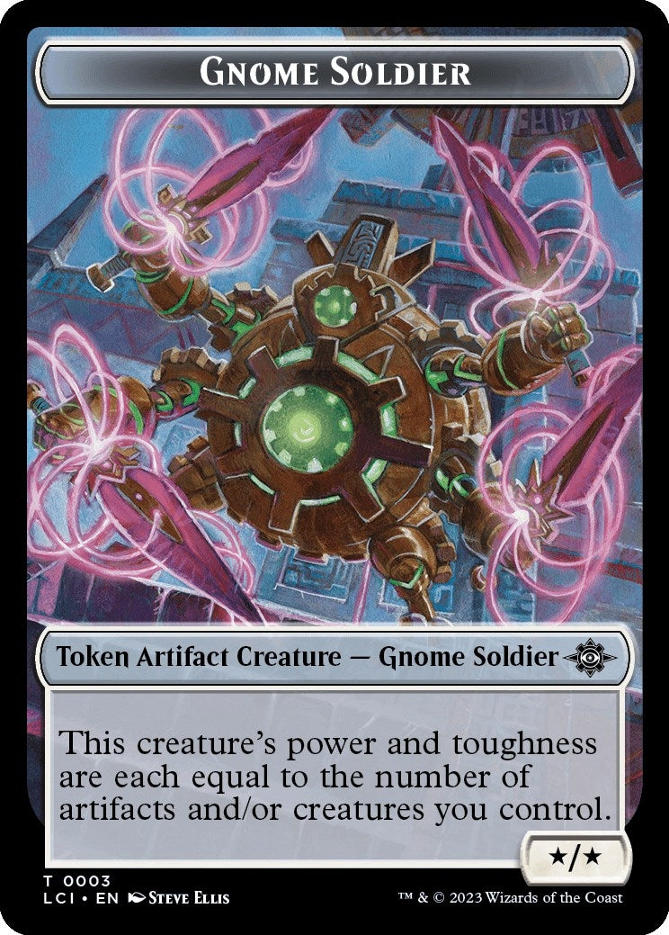 Gnome Soldier Token (3) (The Lost Caverns of Ixalan)