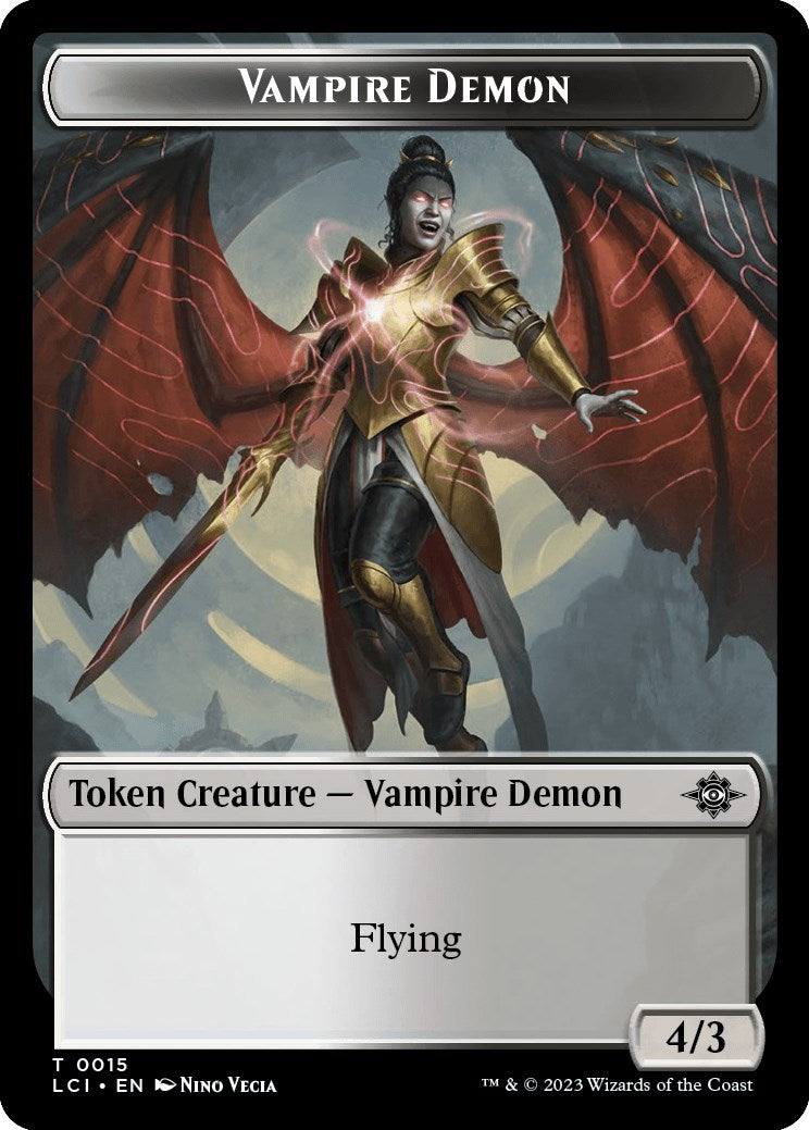 Vampire Demon Token (15) (The Lost Caverns of Ixalan)