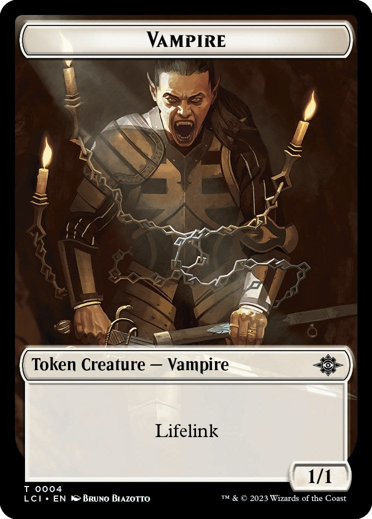 Vampire // Skeleton Pirate Double-Sided Token (4 // 8) (The Lost Caverns of Ixalan)