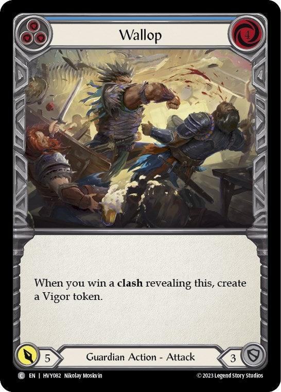 Image for Wallop (Blue) (HVY082) (Heavy Hitters) - Flesh and Blood TCG