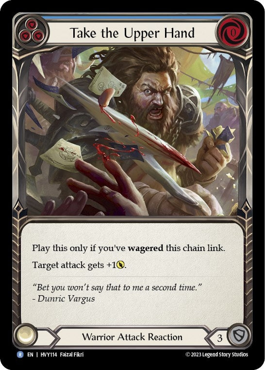 Image for Take the Upper Hand (Blue) (HVY114) (Heavy Hitters) - Flesh and Blood TCG