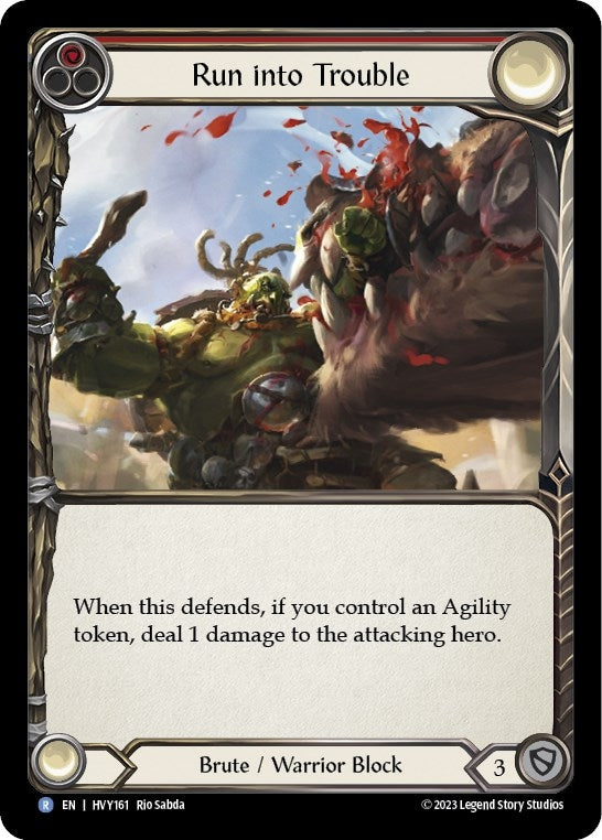 Image for Run into Trouble (HVY161) (Heavy Hitters) - Flesh and Blood TCG