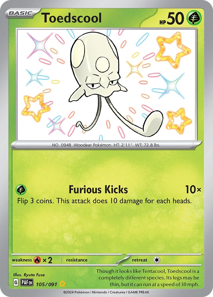 Image for Toedscool (105/091) (SV: Paldean Fates) - Pokemon