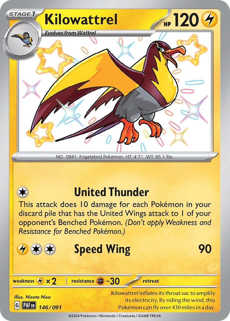 Kilowattrel (146/091) (SV: Paldean Fates)