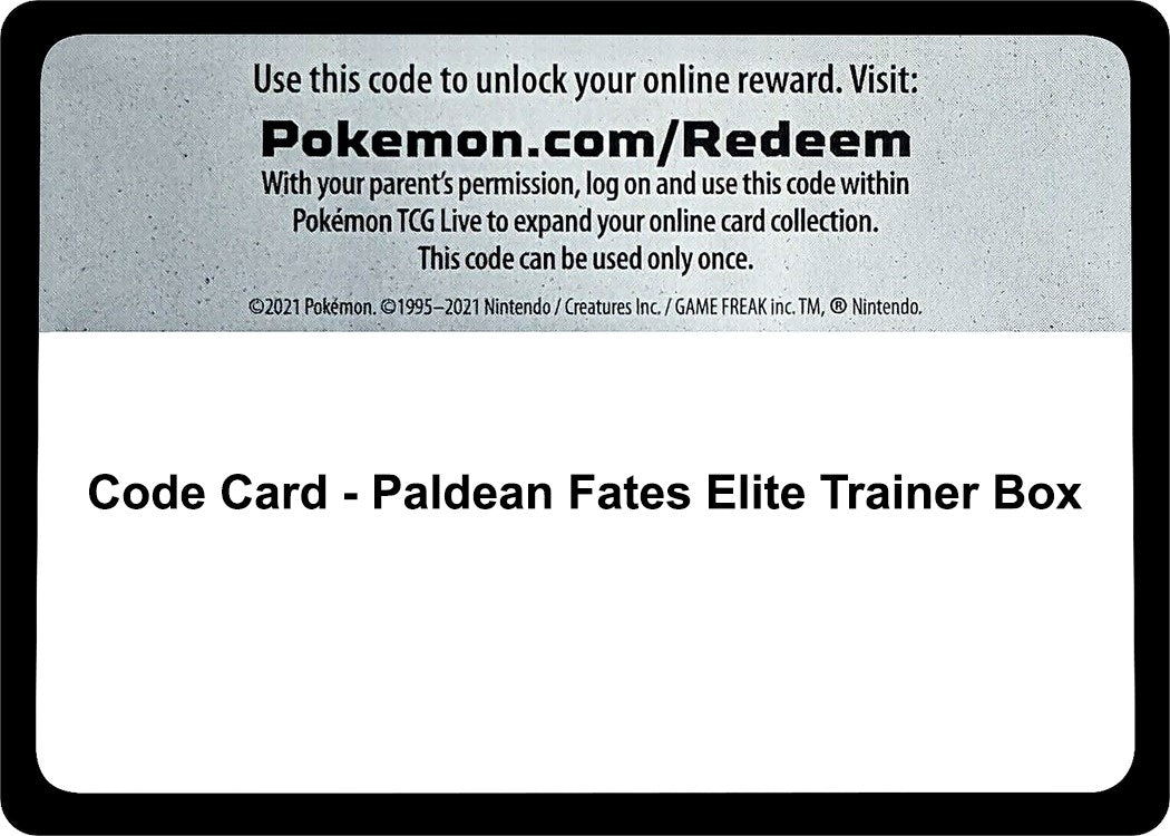 Image for Code Card - Paldean Fates Elite Trainer Box (SV: Paldean Fates) - Pokemon