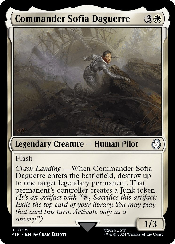 Commander Sofia Daguerre (15) (Universes Beyond: Fallout) (PIP)