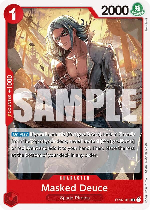 Image for Masked Deuce (OP07-013) (500 Years in the Future) - One Piece Card Game