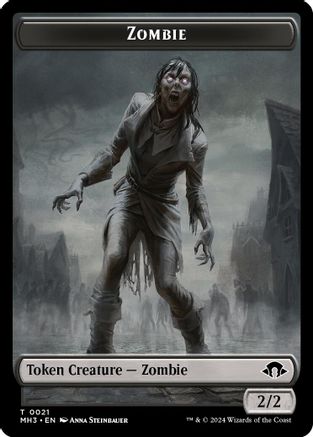 Zombie // Insect (0027) Double-Sided Token (21 // 27) (MH3)