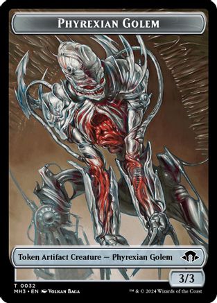 Phyrexian Golem // Energy Reserve Double-Sided Token (32 // 36) (MH3)