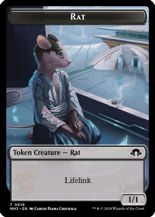 Rat // Energy Reserve Double-Sided Token (19 // 36) (MH3)