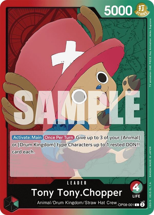 Image for Tony Tony.Chopper (001) (OP08-001) (Two Legends) - One Piece Card Game