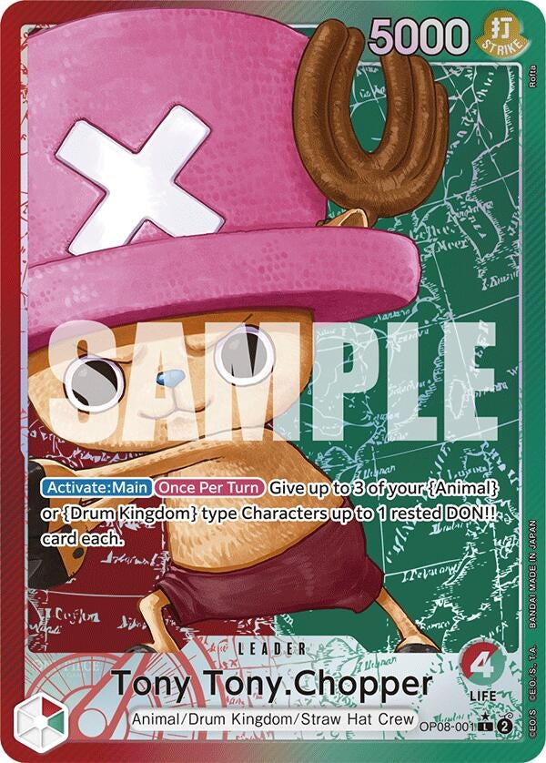 Image for Tony Tony.Chopper (001) (Parallel) (OP08-001) (Two Legends) - One Piece Card Game