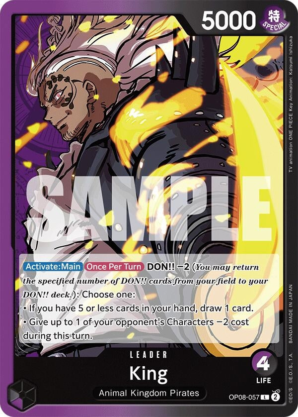 Image for King (057) (OP08-057) (Two Legends) - One Piece Card Game