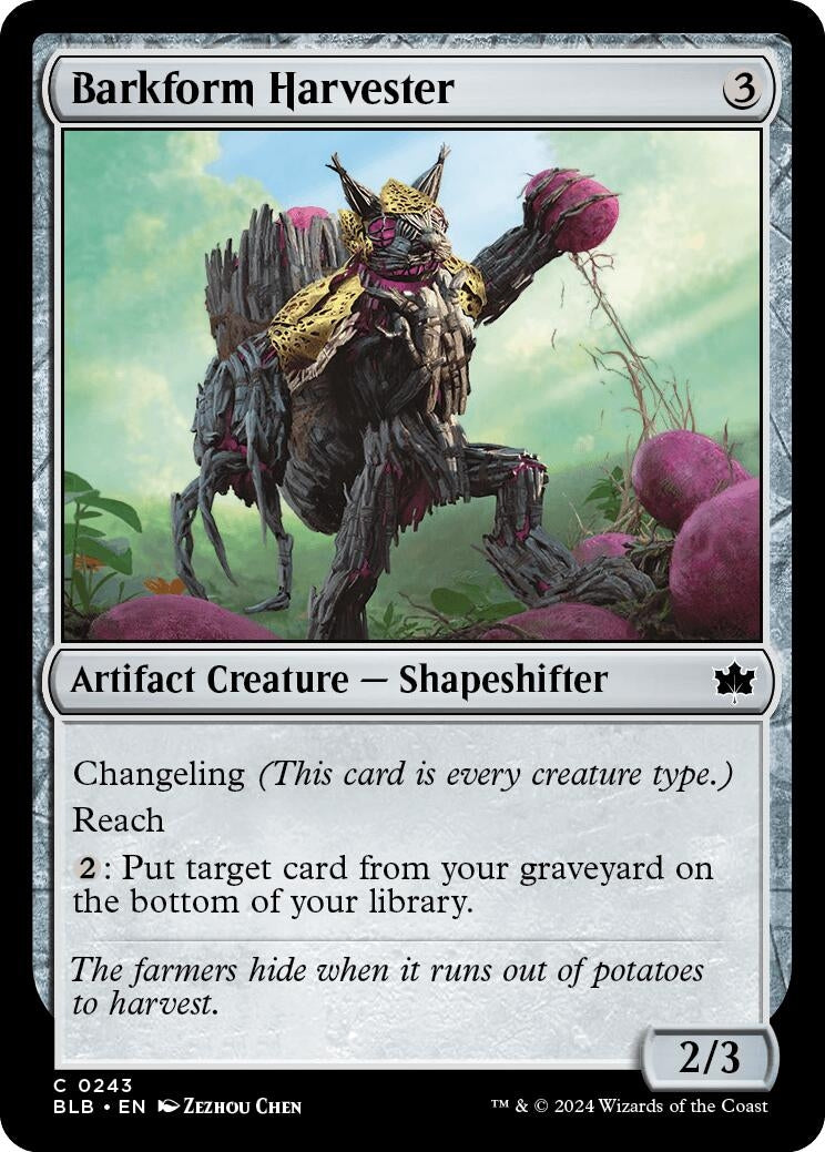 Barkform Harvester (243) (Bloomburrow)