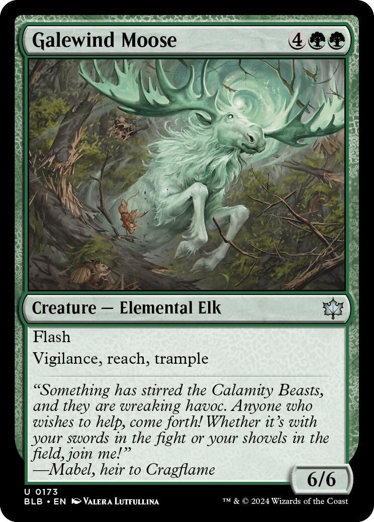 Galewind Moose (173) (Bloomburrow)