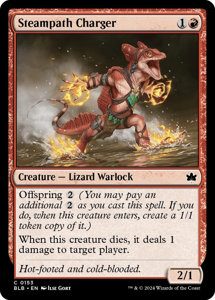 Image for Steampath Charger (153) (Bloomburrow) - Magic: The Gathering