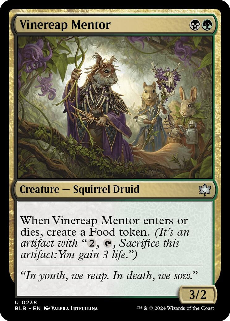 Image for Vinereap Mentor (238) (Bloomburrow) - Magic: The Gathering