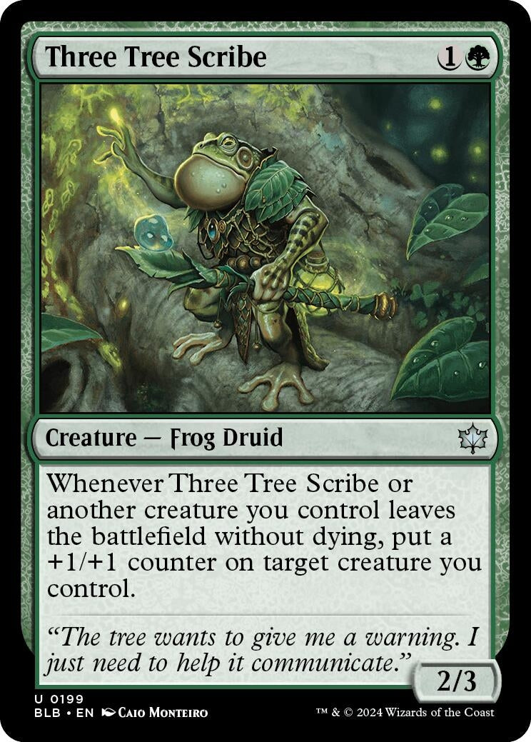Image for Three Tree Scribe (199) (Bloomburrow) - Magic: The Gathering