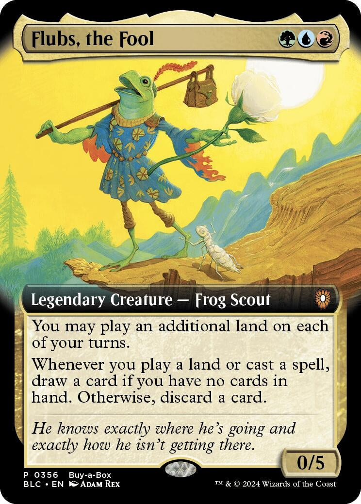 Flubs, the Fool (Extended Art) (356) (Buy-A-Box Promos) (BABP)