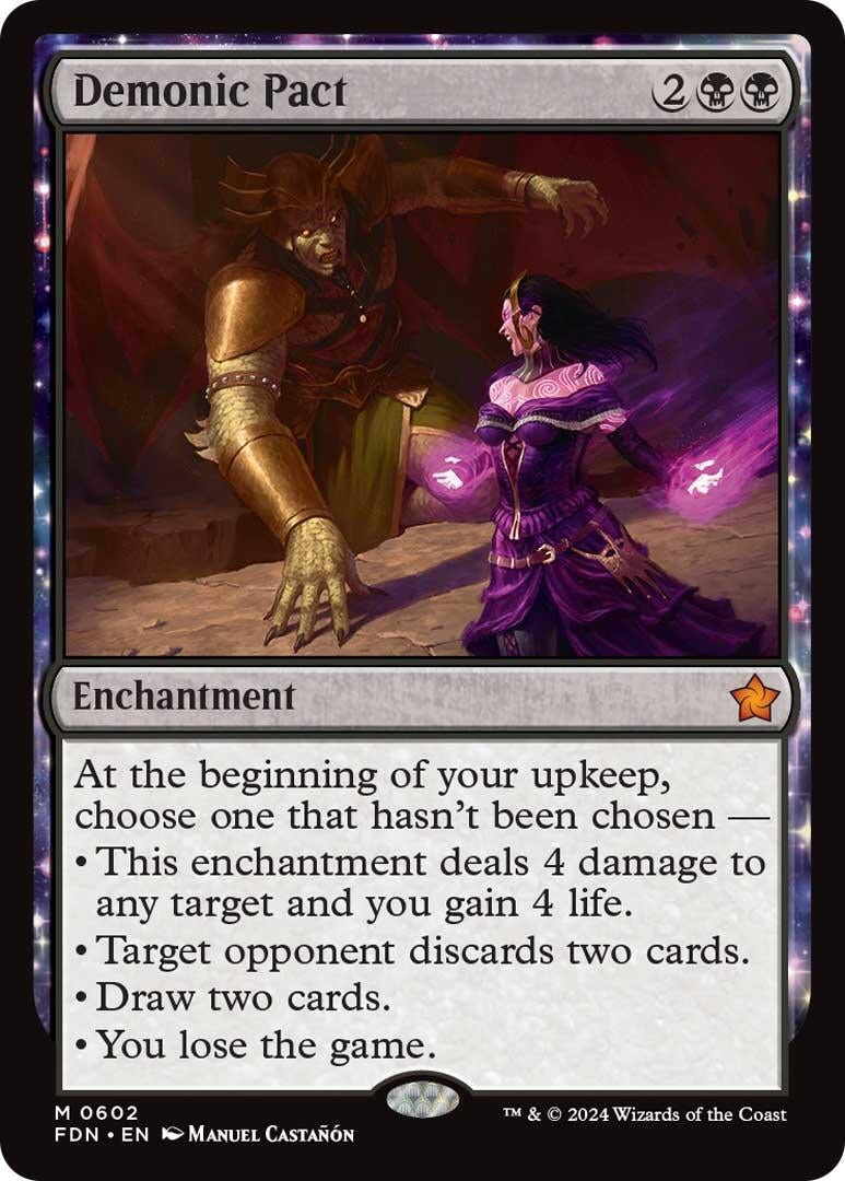 Image for Demonic Pact (602) (Foundations) - Magic: The Gathering