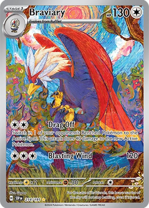 Braviary (214/191) (SV08: Surging Sparks)