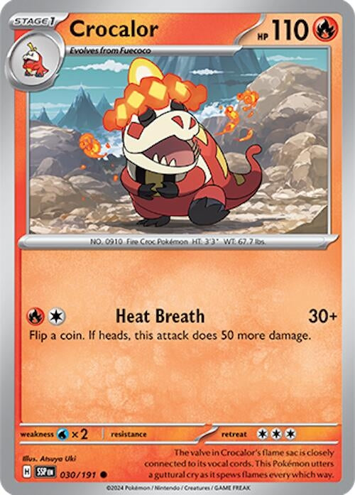 Crocalor (030/191) (SV08: Surging Sparks)