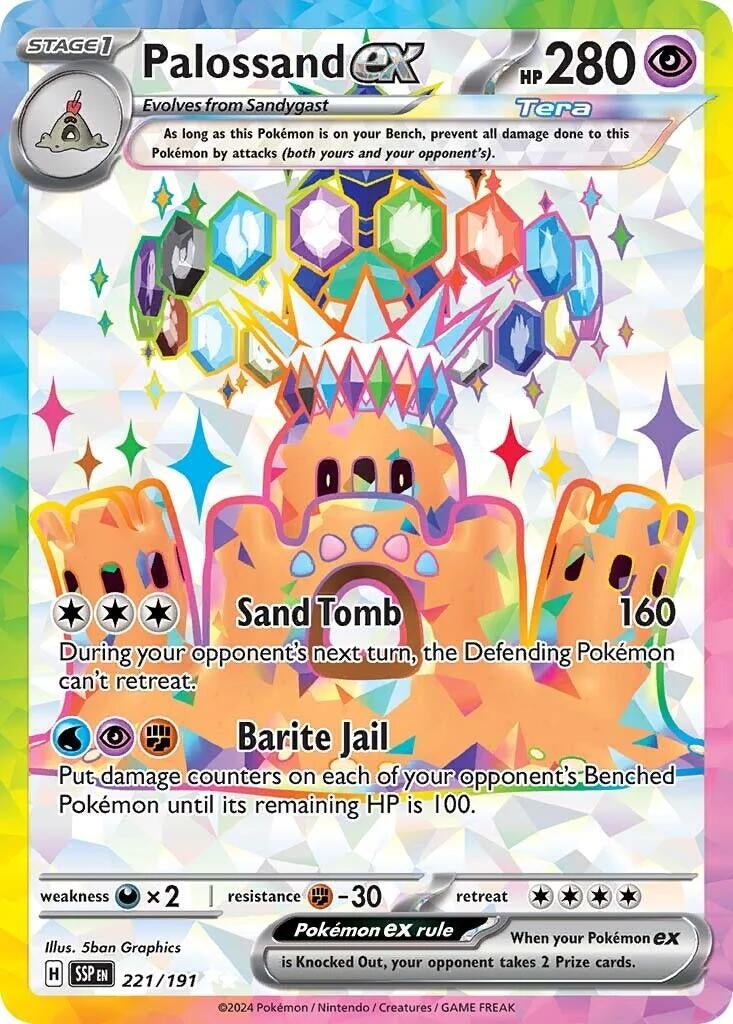 Palossand ex (221/191) (SV08: Surging Sparks)