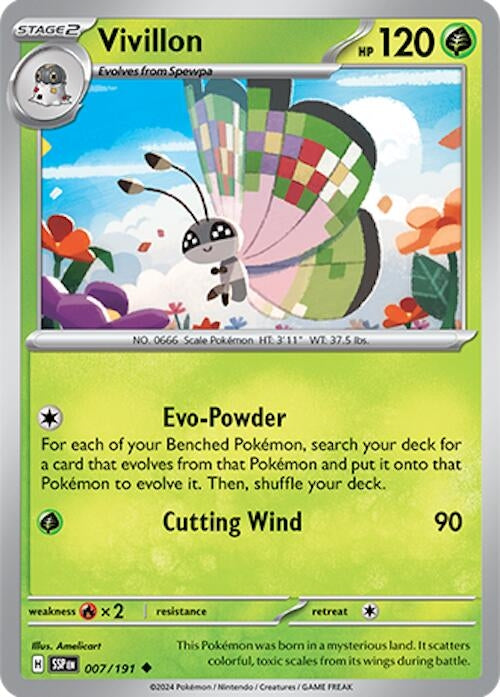 Vivillon (007/191) (SV08: Surging Sparks)