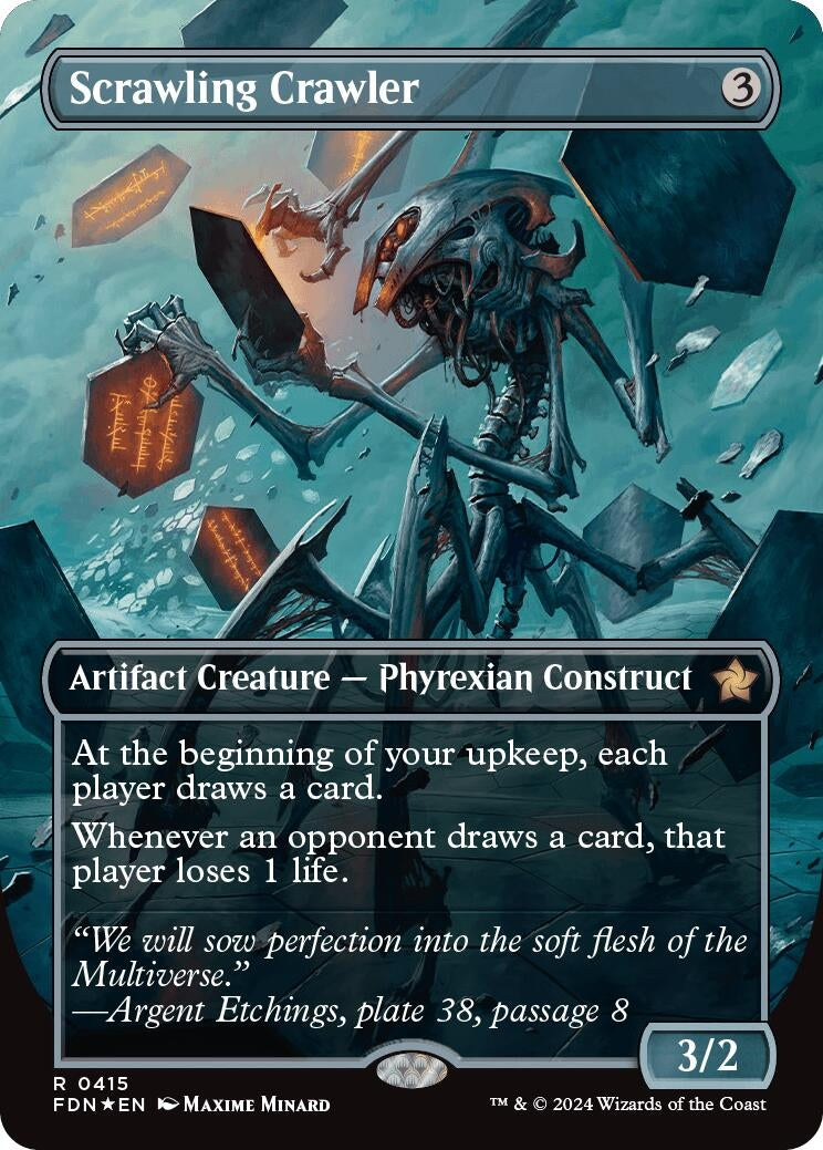 Scrawling Crawler (Borderless) (Mana Foil) (415) (Foundations)
