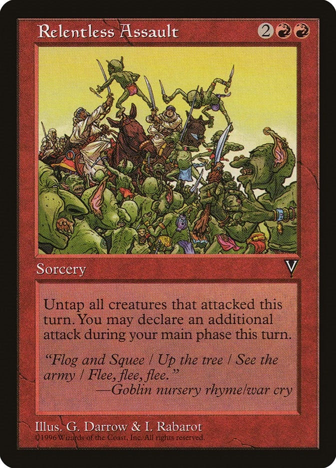 Image for Relentless Assault (Visions) - Magic: The Gathering