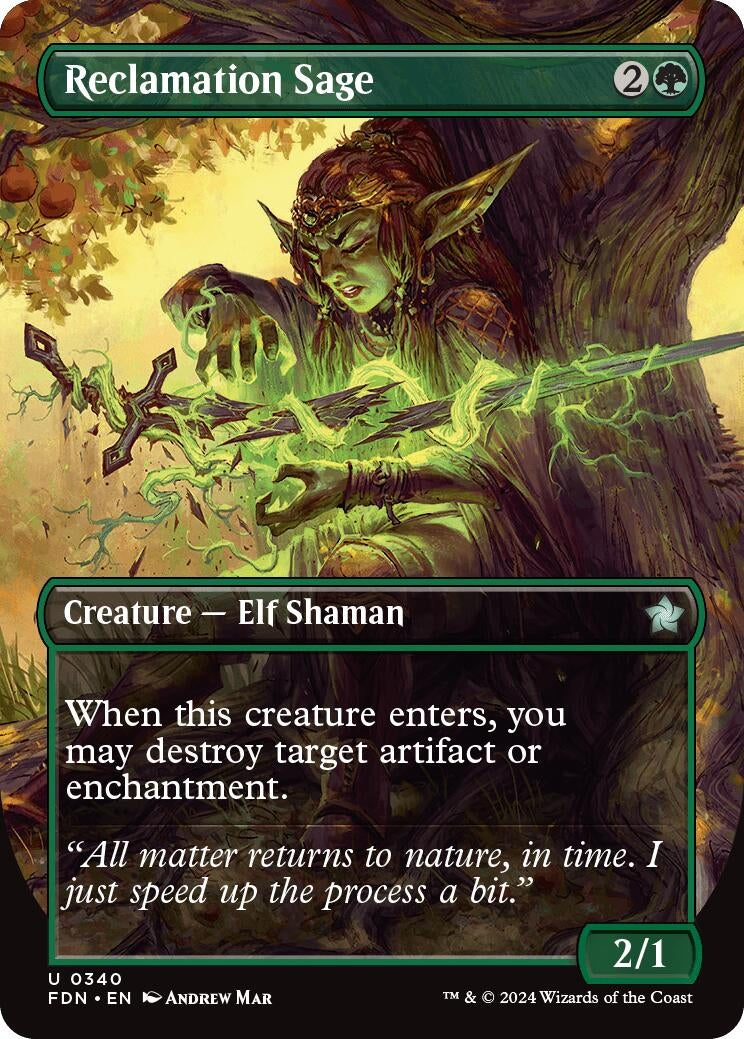 Reclamation Sage (Borderless) (340) (Foundations)