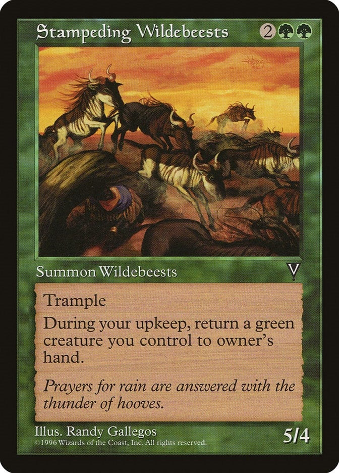 Stampeding Wildebeests (Visions)