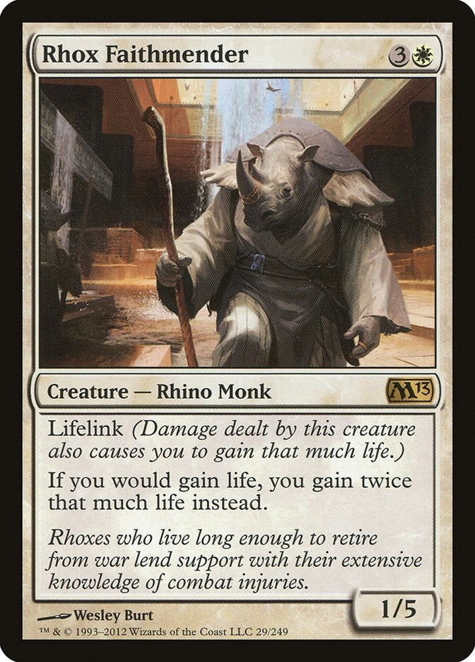 Image for Rhox Faithmender (29) (Magic 2013 (M13)) (M13) - Magic: The Gathering