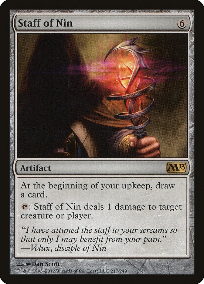 Image for Staff of Nin (217) (Magic 2013 (M13)) (M13) - Magic: The Gathering