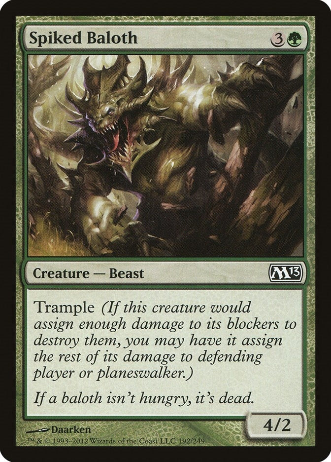Image for Spiked Baloth (192) (Magic 2013 (M13)) - Magic: The Gathering
