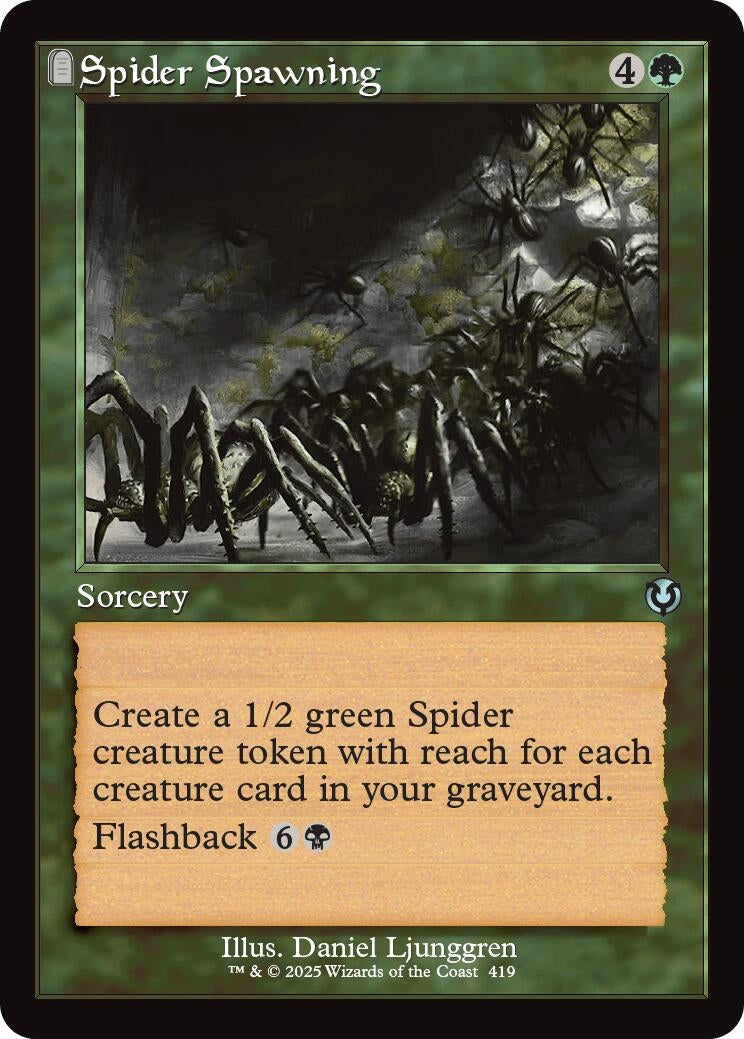 Image for Spider Spawning (Retro Frame) (419) (Innistrad Remastered) - Magic: The Gathering