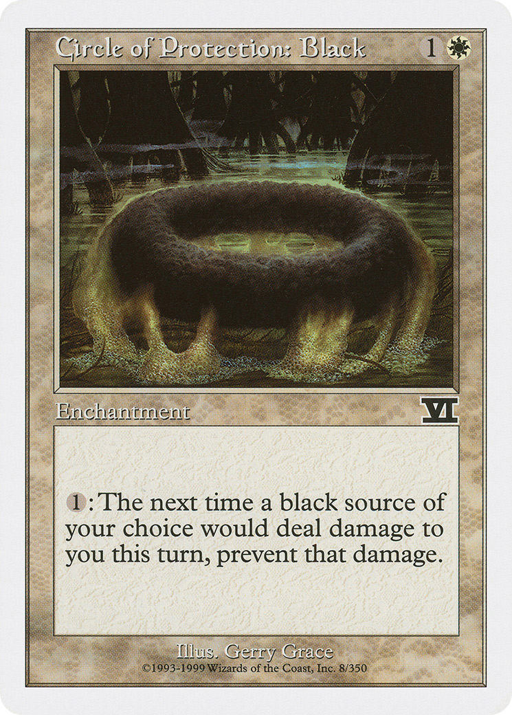 Circle of Protection: Black (8) (6ED)