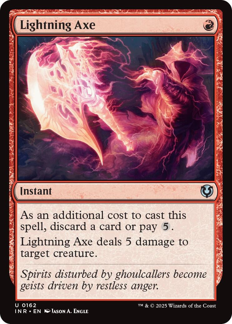 Image for Lightning Axe (162) (Innistrad Remastered) - Magic: The Gathering