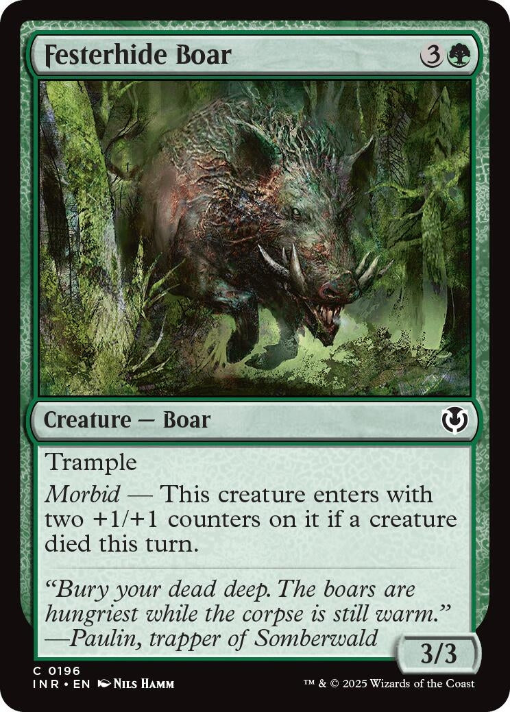 Image for Festerhide Boar (196) (Innistrad Remastered) - Magic: The Gathering