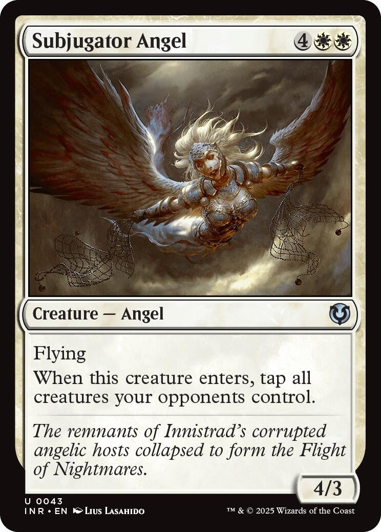 Image for Subjugator Angel (43) (Innistrad Remastered) - Magic: The Gathering