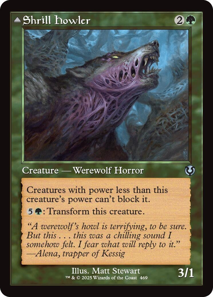 Image for Shrill Howler (Retro Frame) (469) (Innistrad Remastered) - Magic: The Gathering