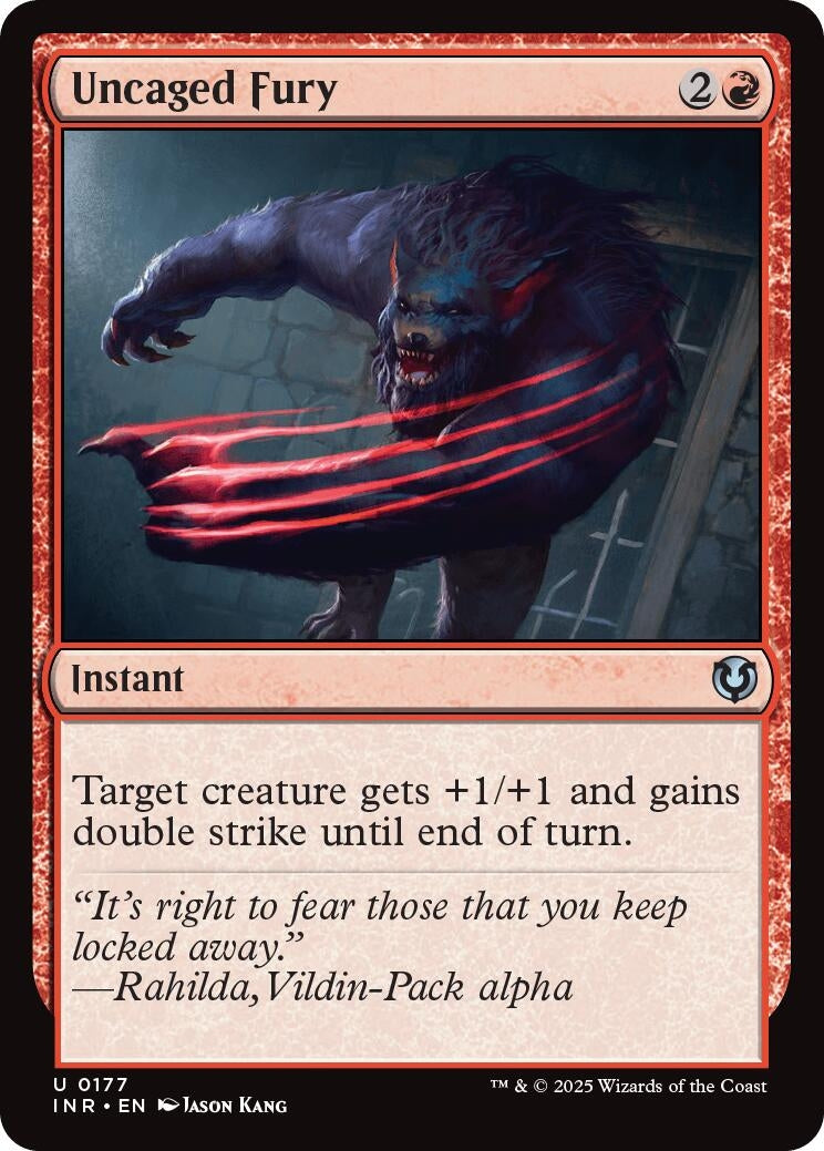 Image for Uncaged Fury (177) (Innistrad Remastered) - Magic: The Gathering