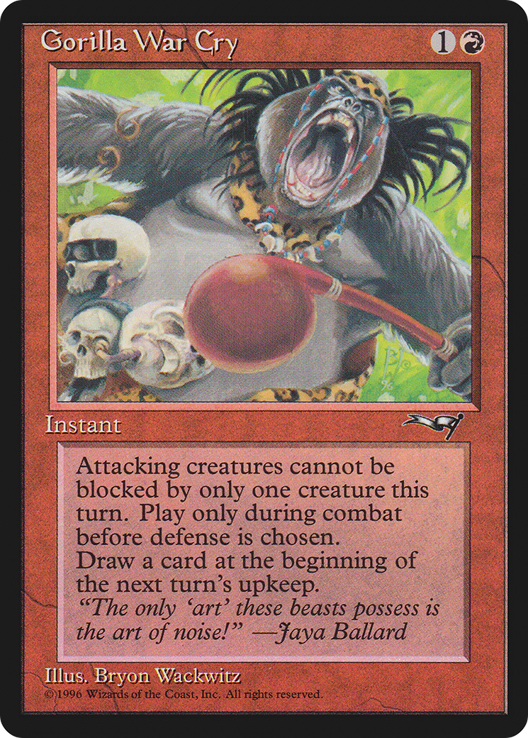 Gorilla War Cry (Red Club) (109) (ALL)