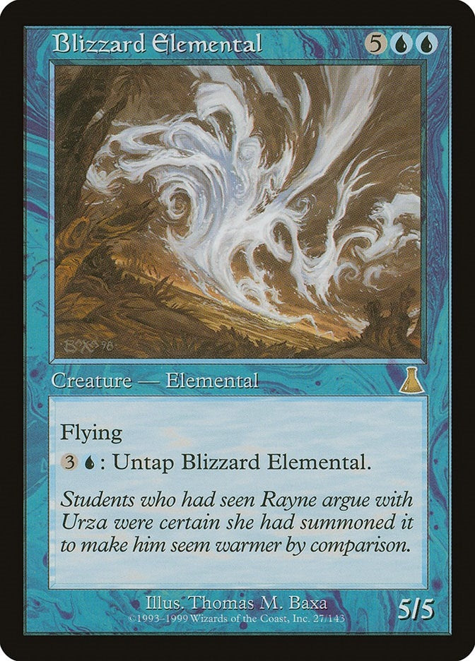 Image for Blizzard Elemental (27) (Urza's Destiny) - Magic: The Gathering
